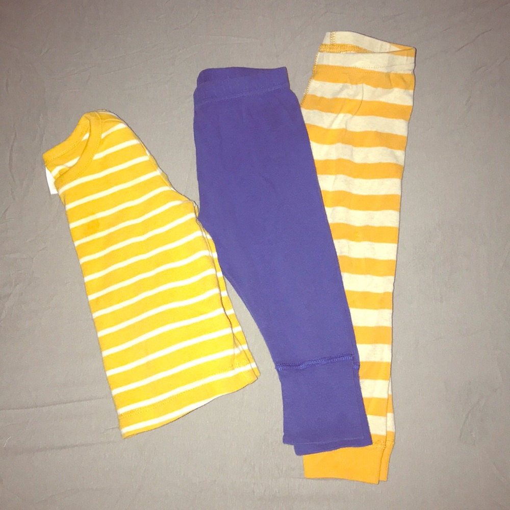 Hannah Andersson bundle of 1 top and 2 bottoms
